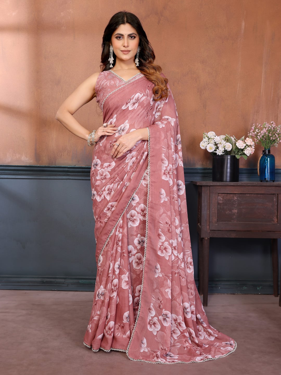 Soft Georgette Saree With Digital Printed Work