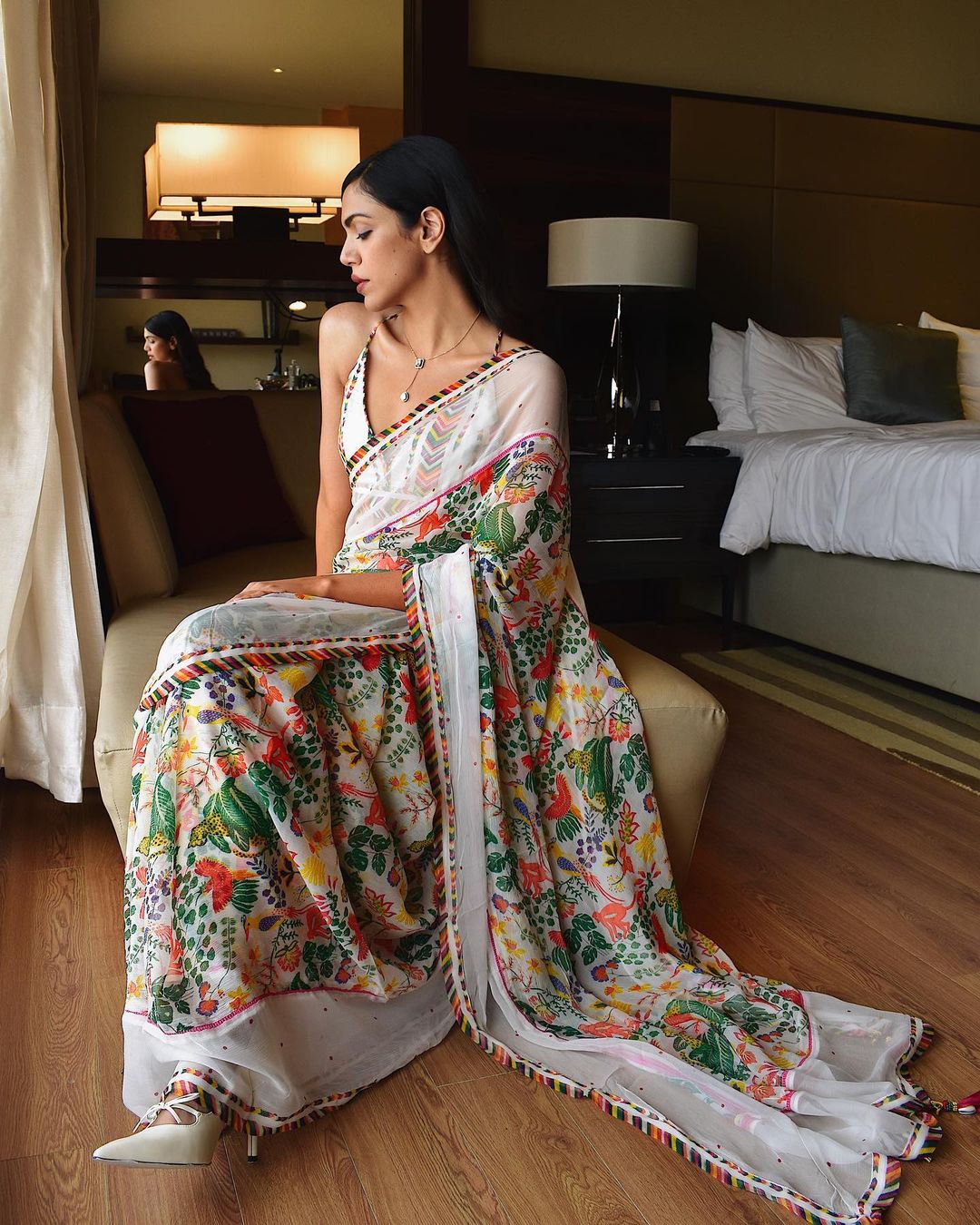 Georgette Saree With Beautiful Digital Printed Work