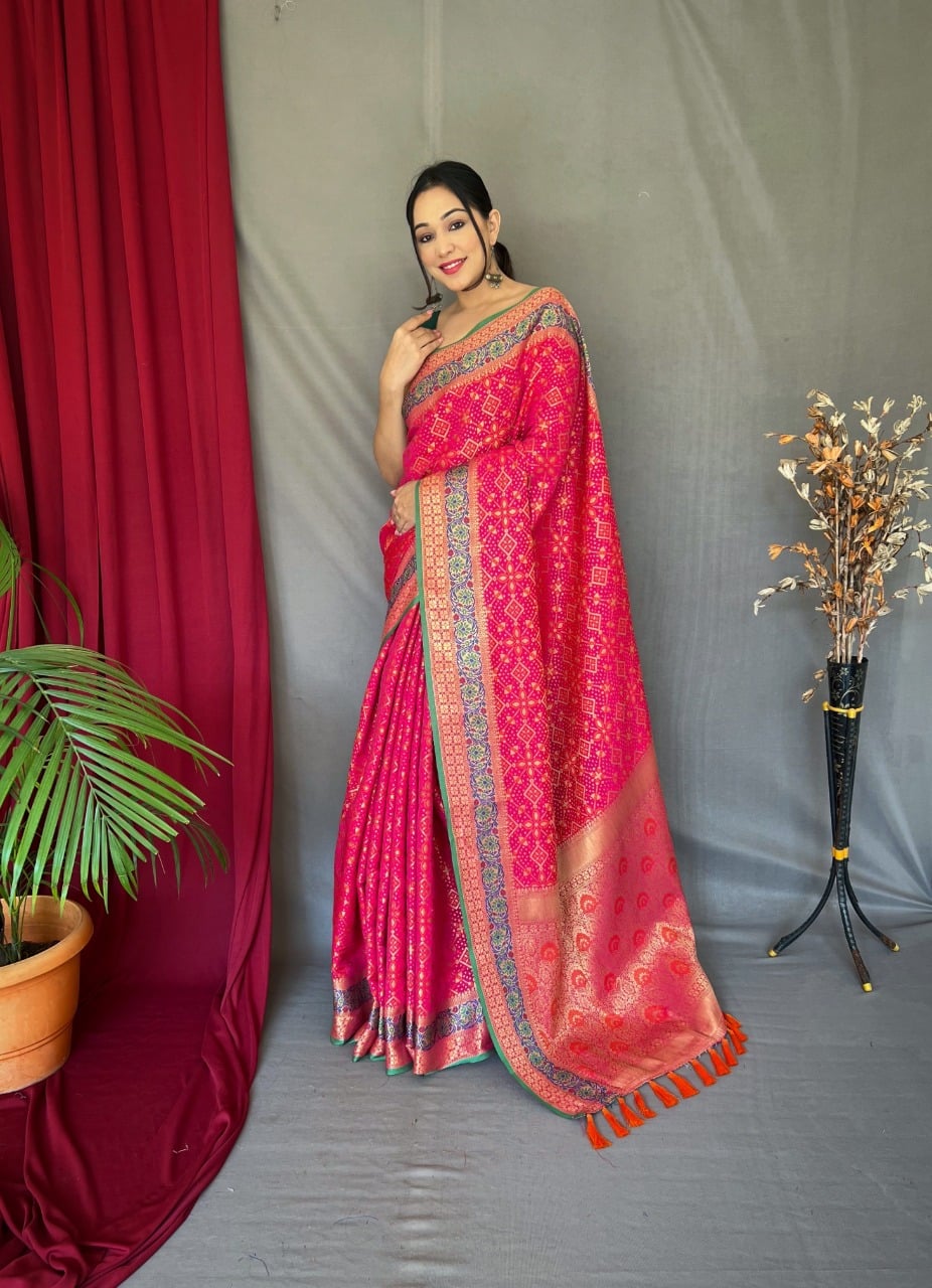 Patola Silk Saree With Woven Design