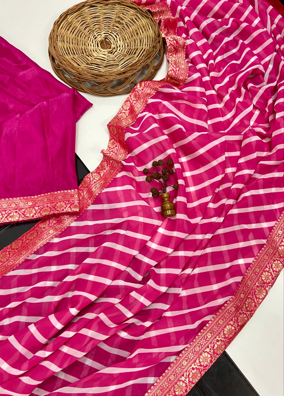 Soft Georgette Saree With Beautiful Digital Printed Work
