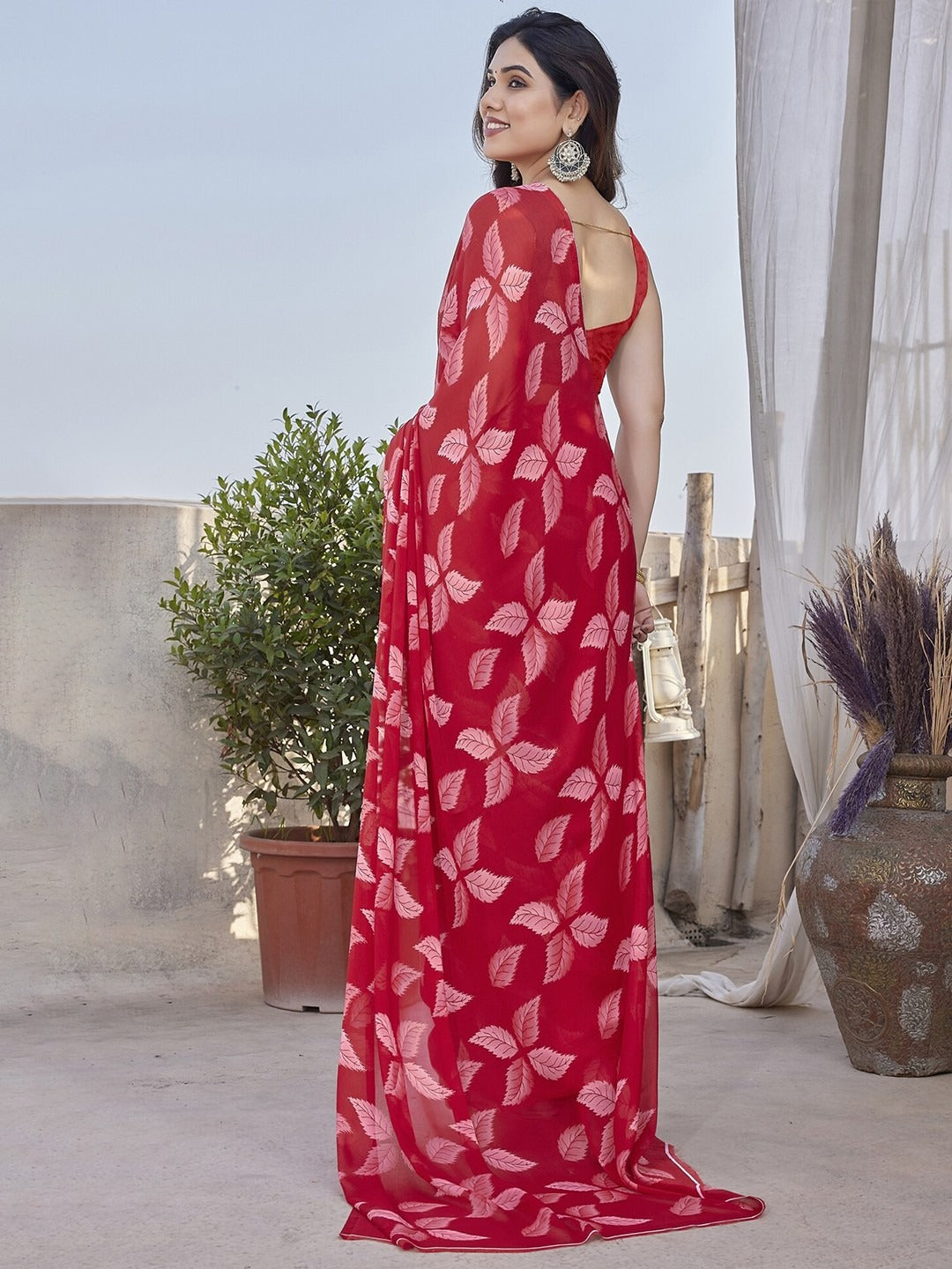Chiffon Silk Saree With Digital Printed Work