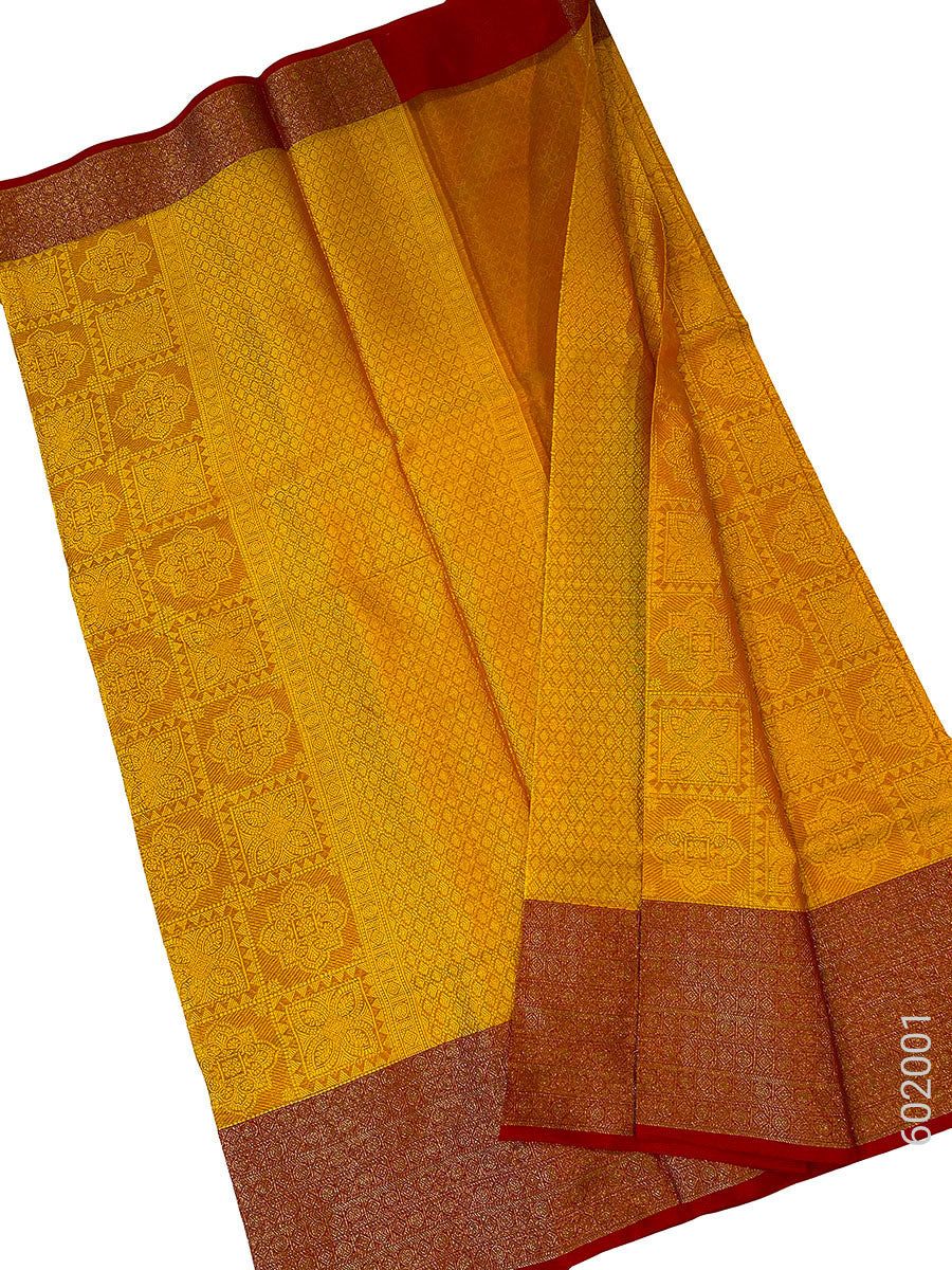 Gold Cotton Zari Work Banarasi Saree