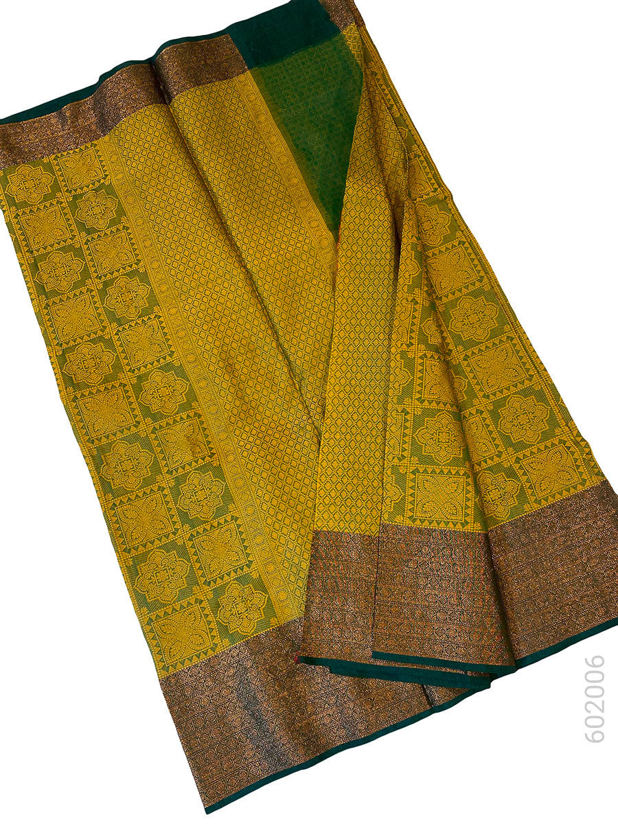 Gold Cotton Zari Work Banarasi Saree
