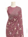 Kora Organza Embroidery Work Floral Banarasi Saree