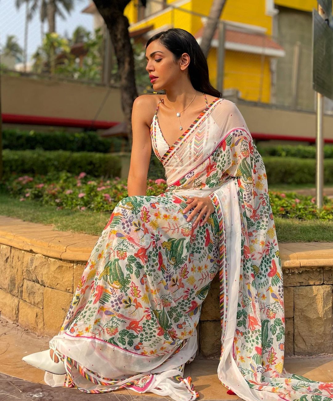 Georgette Saree With Beautiful Digital Printed Work