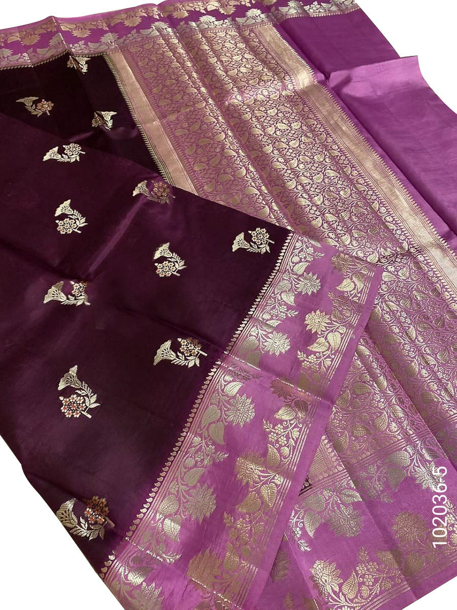 Dupion Silk Designer Banarasi Saree