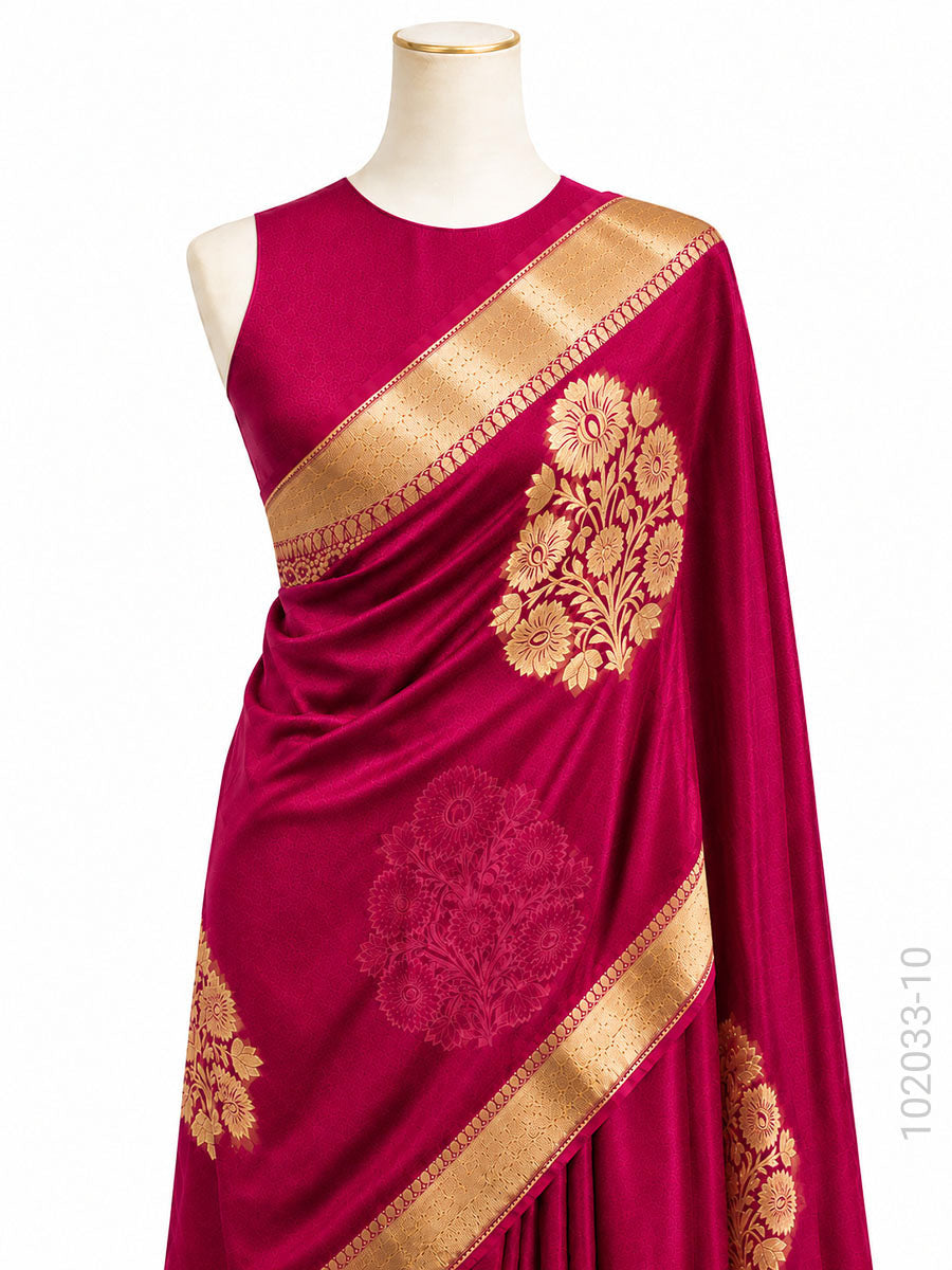 Kora Organza Zari Work Designer Banarasi Saree